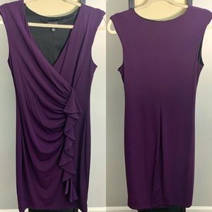 Enfocus Studio Ruched Purple Dress